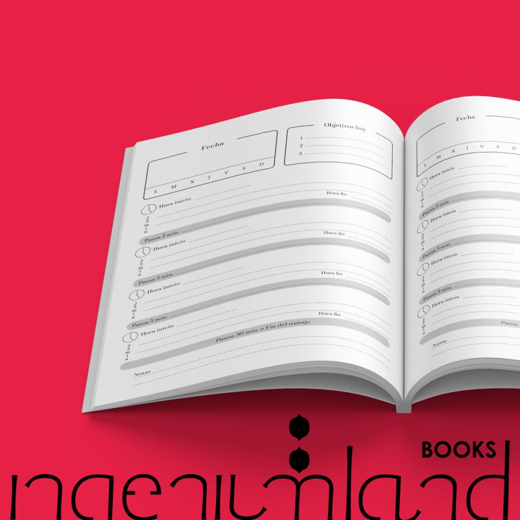 La agenda pomodoro - agenda de gestion del tiempo - Ingeniumland books