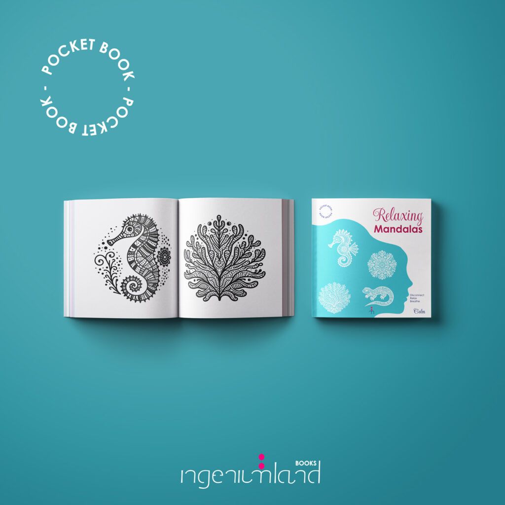 Relaxing mandalas coloring book.