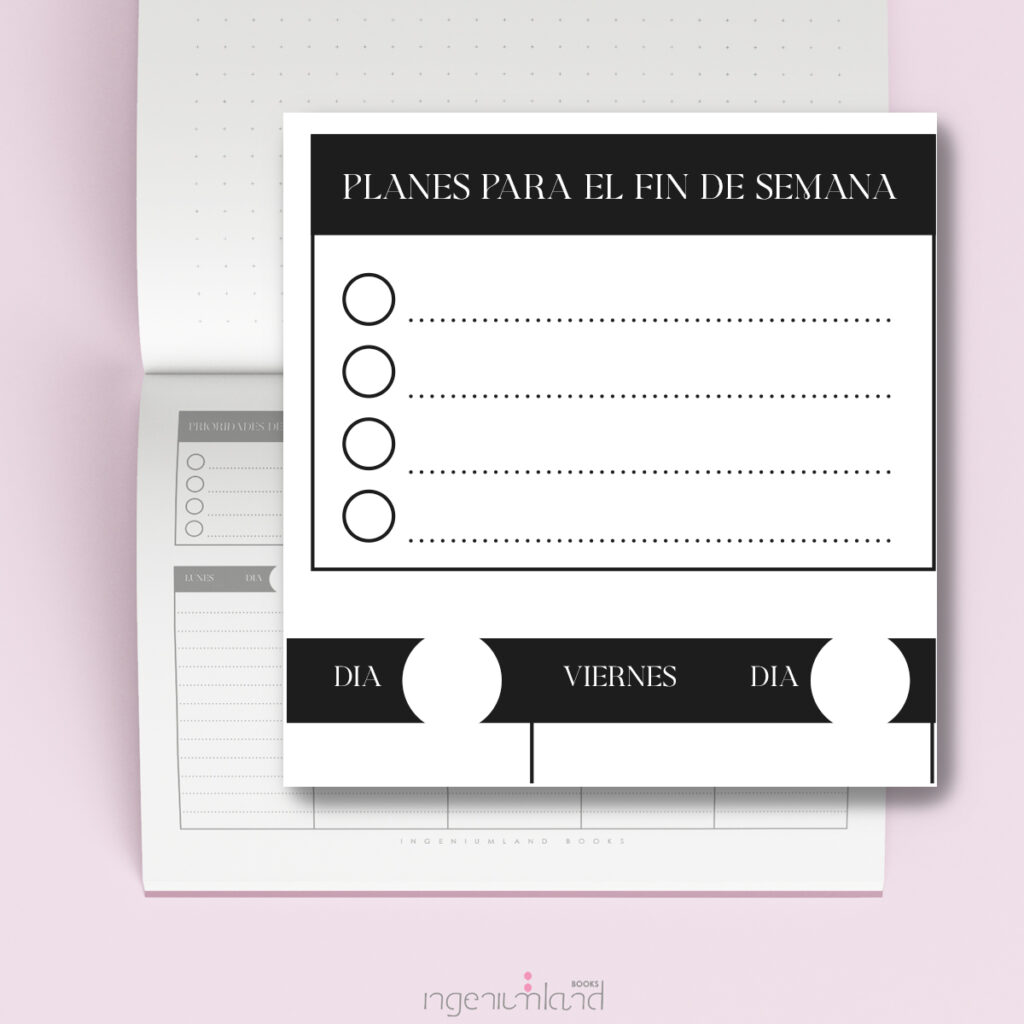 Planificador semanal - Ingeniumland Books