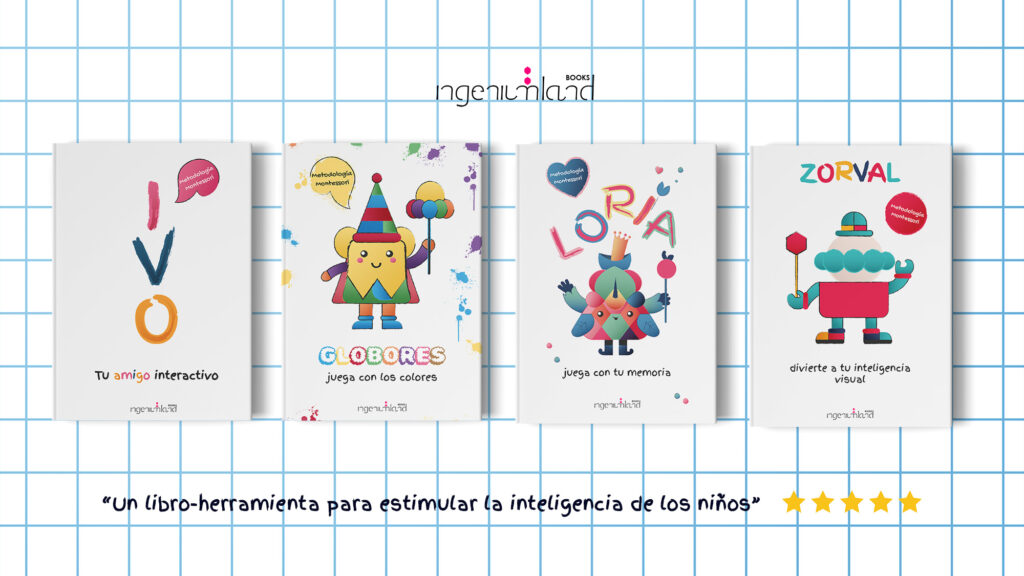 Libros interactivos para niños - Método Montessori - Ingeniumland Books