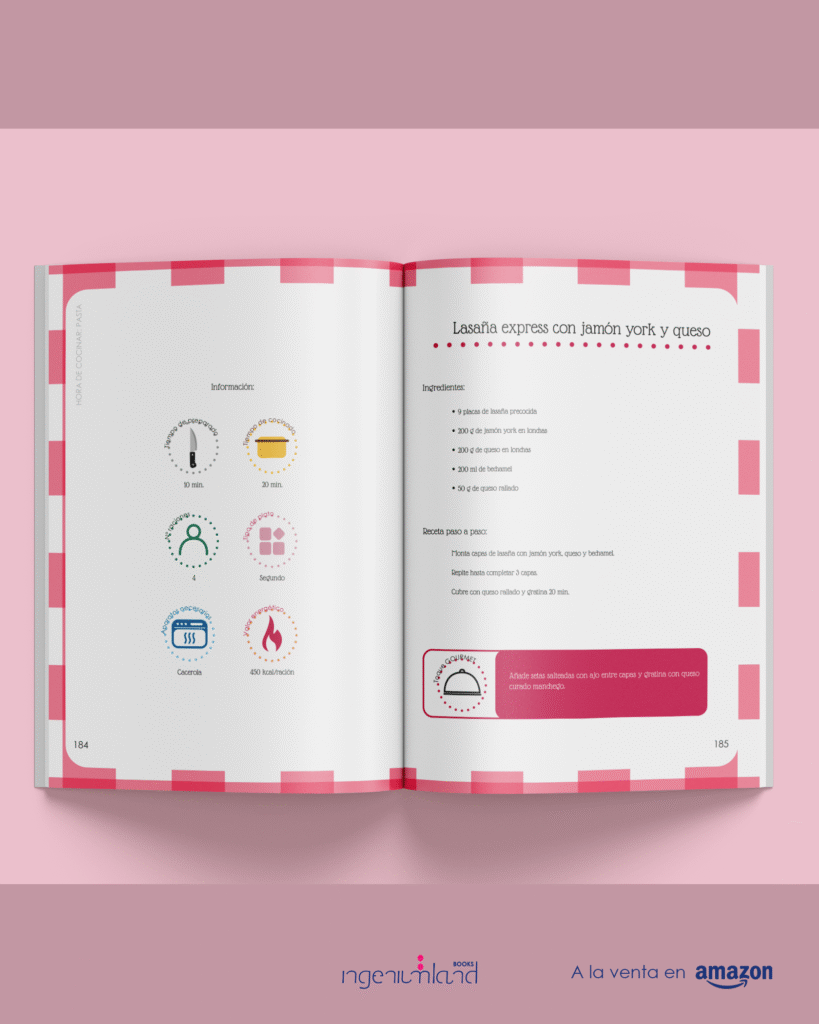 Libro de recetas fáciles y rápidas con el mínimo esfuerzo - Ingeniumland Books