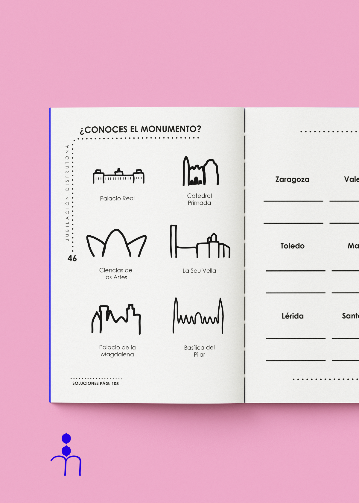 Jubilación disfrutona - Libro de pasatiempos para personas mayores - Ingeniumland Books