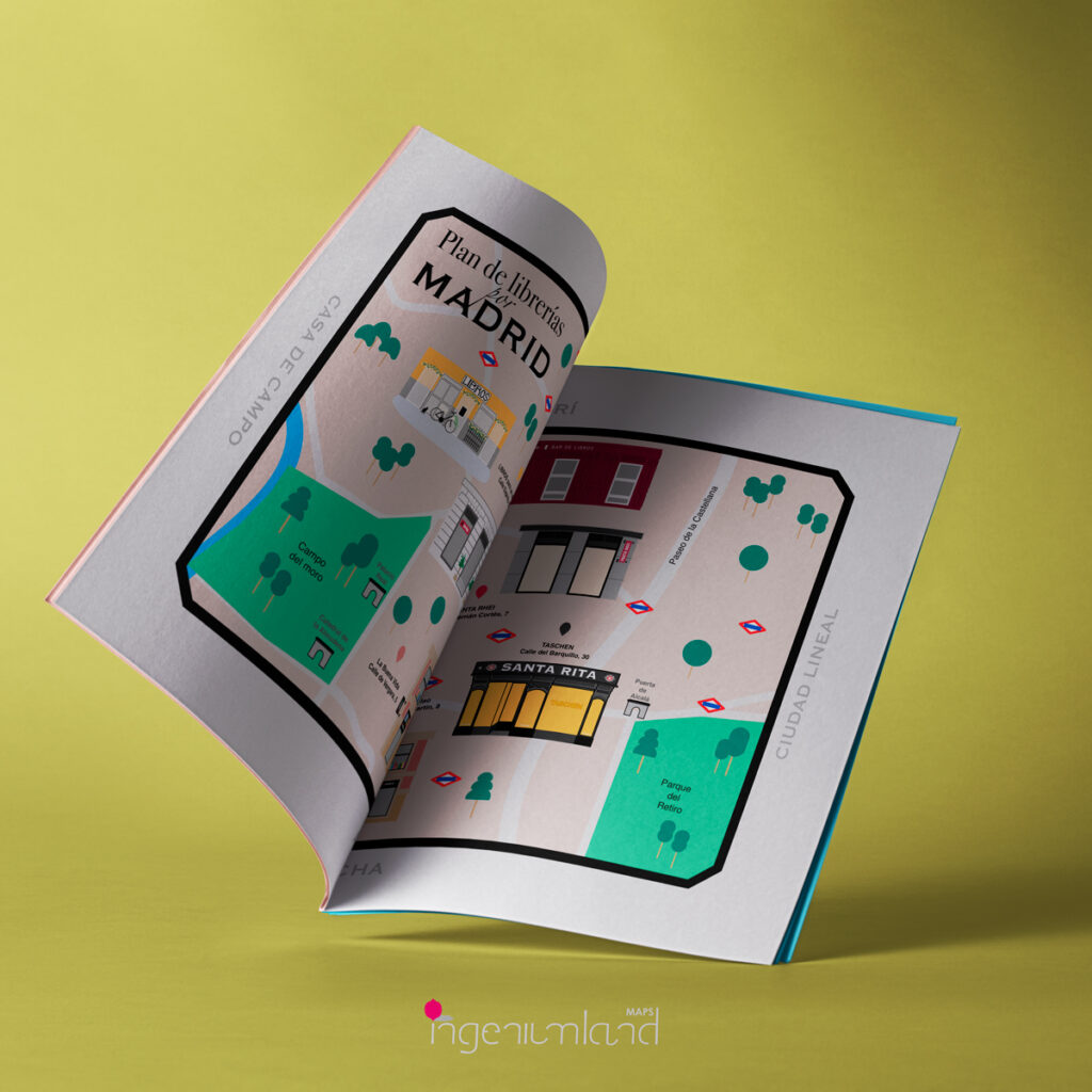 Ruta turismo librerias Madrid - Ingeniumland Maps